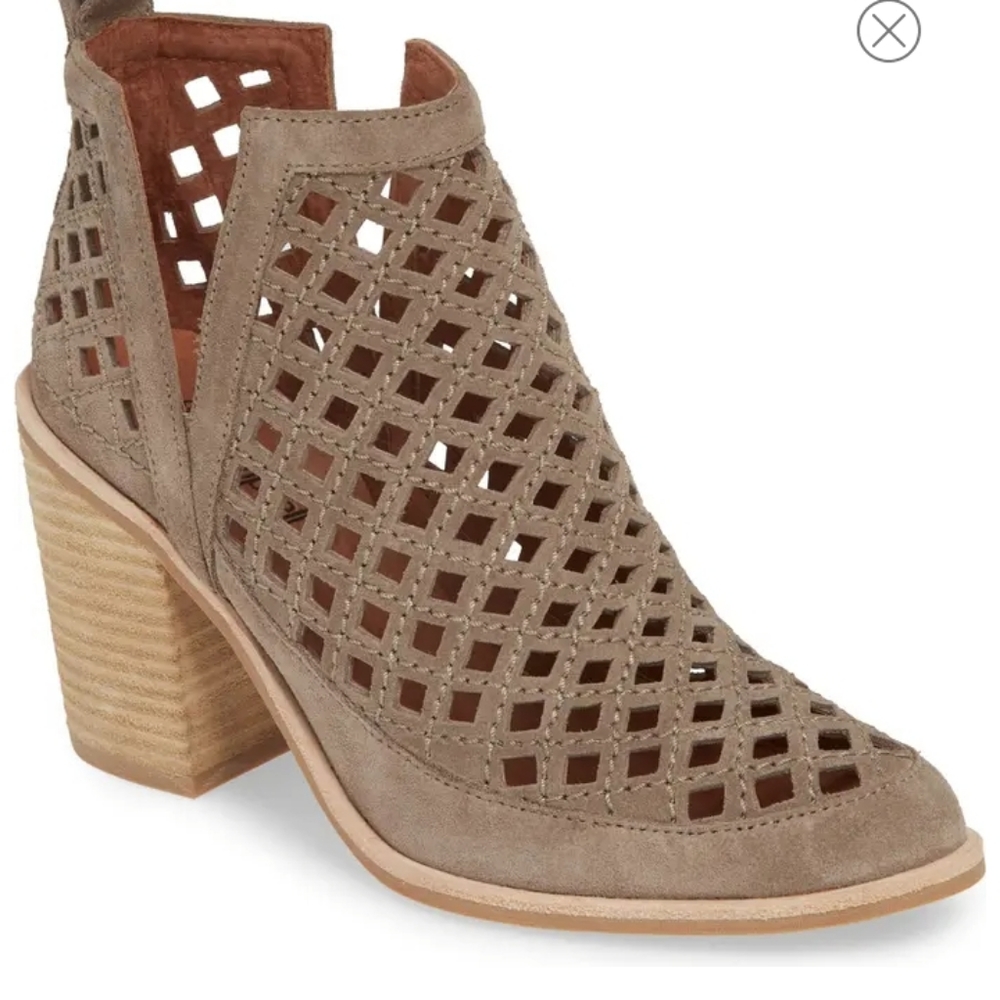 Jeffrey Campbell Tan Taggert Suede Ankle Booties